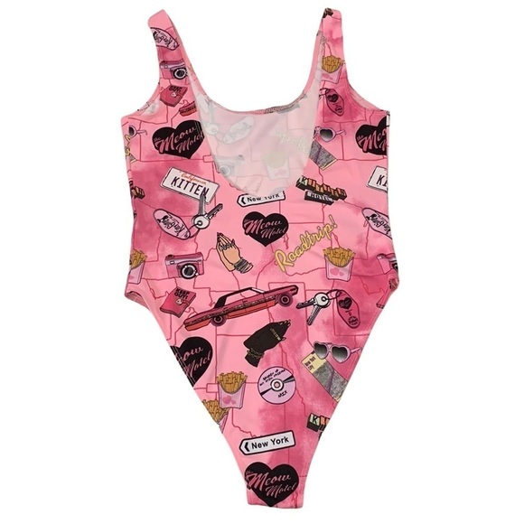 Pink One Piece Swimsuit - Picture 2 of 9